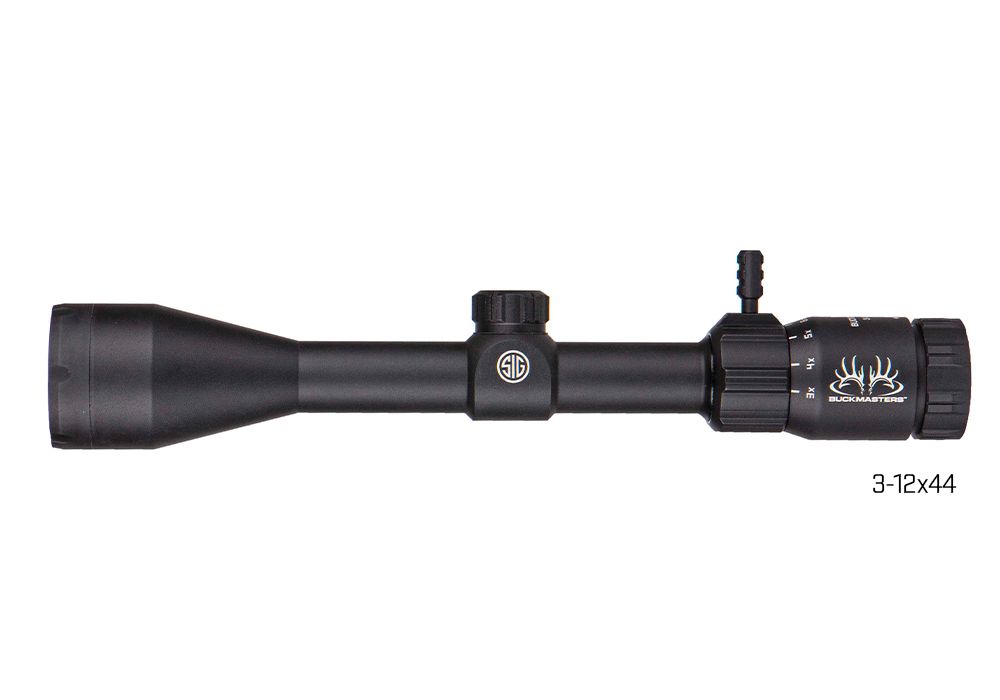 実物 SIG SAUER バックマスターズ 3-12x44 BDC スコープ BUCKMASTERS RIFLE SCOPE 3-12X44MM BDC (SFP)