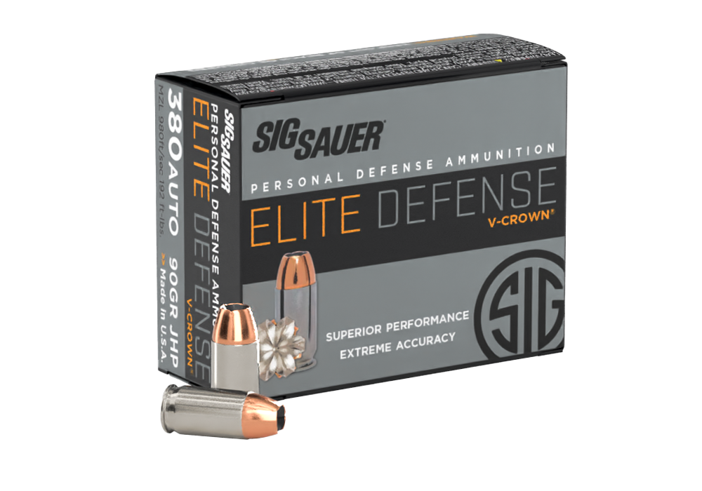 380 AUTO, 90GR, Elite V-Crown, JHP