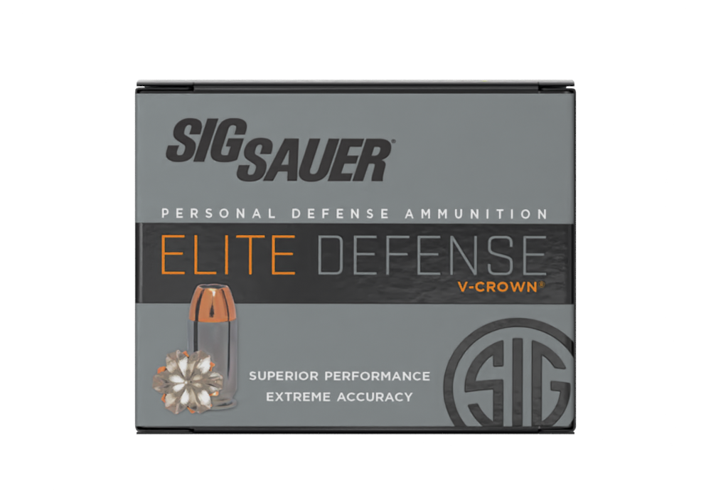 45auto 200gr Elite V-Crown JHP ammunition box/20 | SIG SAUER