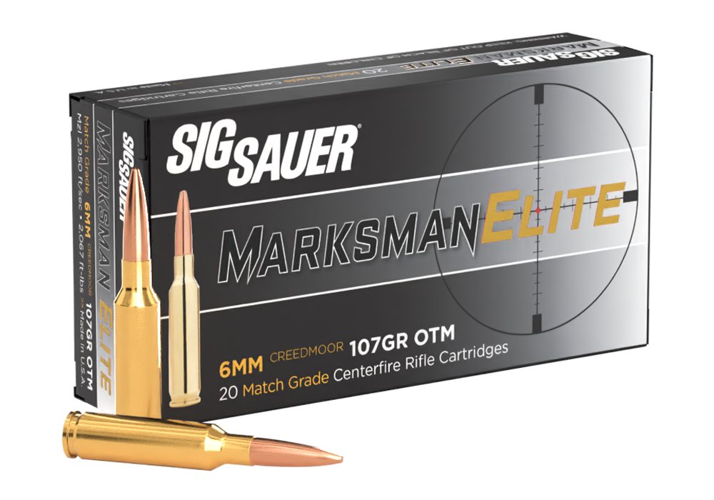 6MM Creedmoor, 107GR, Elite Match Grade, OTM