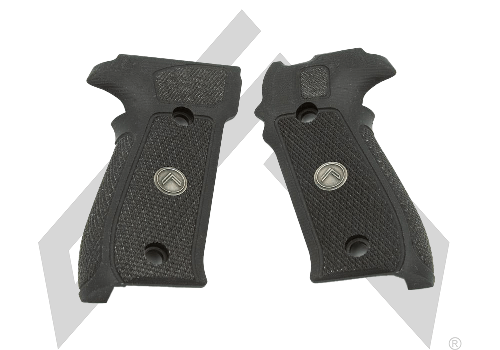 GRIP SET, 226A1, G-10, BLK, LEGION MEDALLION, DA/SA
