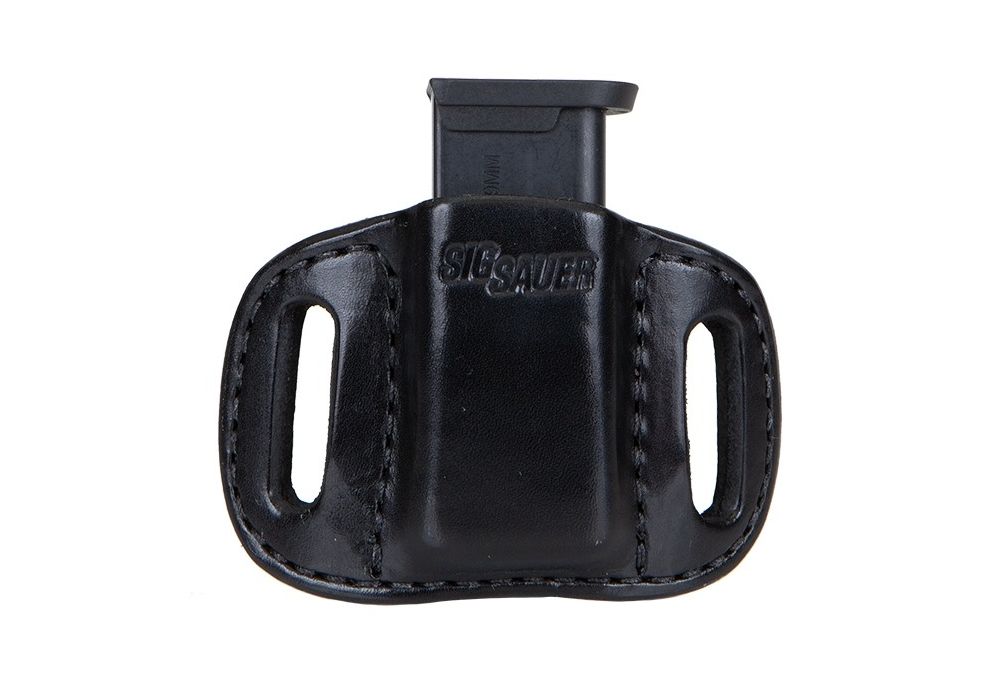 Combat Cross Small of Back Draw Leather Magazine Holder For Sig Sauer P365 