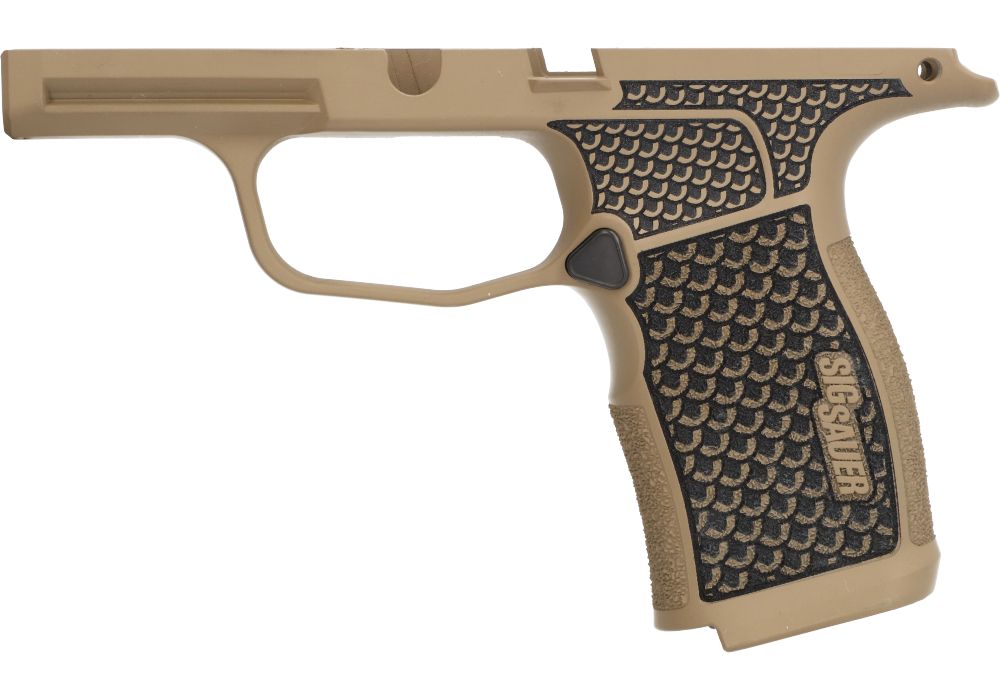 P365X/XL 9MM/380 LASER ENGRAVED GRIP MODULE COYOTE BROWN GRAYGUNS