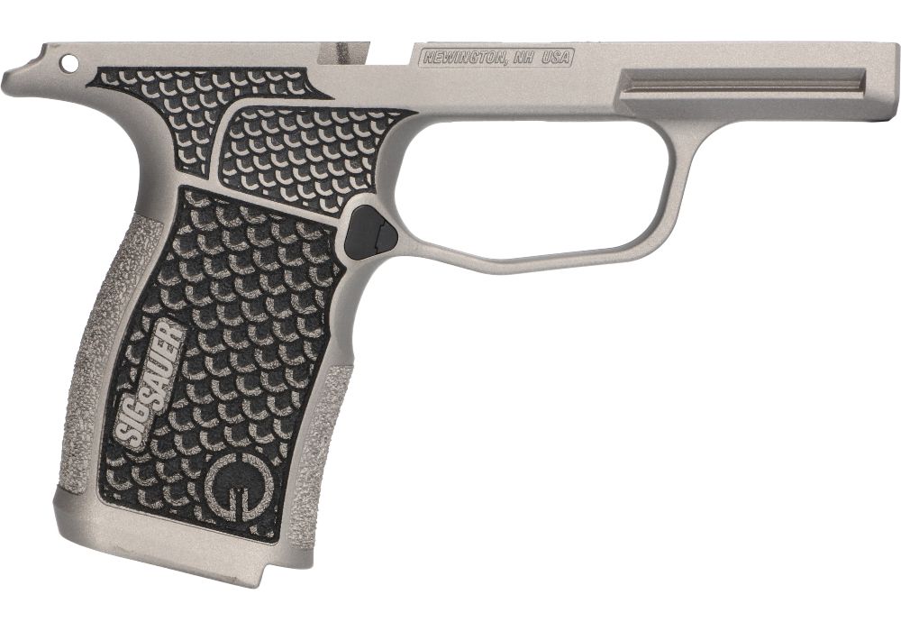 P365X/XL 9MM/380 LASER ENGRAVED GRIP MODULE - GRAY - GRAYGUNS