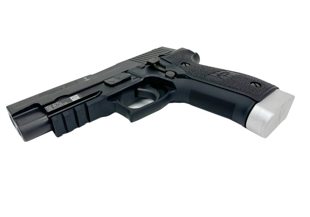 P226 9MM 20RD PREMIUM EXTENDED MAGAZINE-SILVER BASEPAD