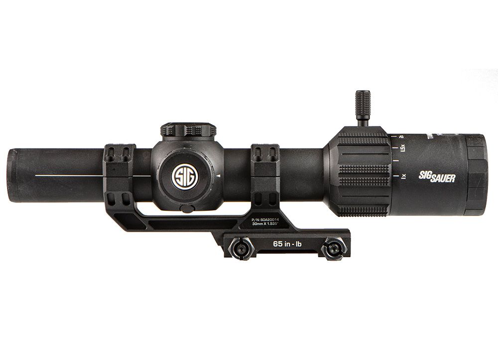 Sig Sauer Tango-MSR 1-6x24mm Riflescope; MSR-BDC6 Reticle with Alpha-MSR Cantilever Mount 