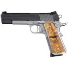 The SIG SAUER 1911 STX non-railed pistol features a Nitron slide over a natural stainless frame. Beautiful custom wood grips make the SIG STX unique.
