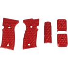 P320-AXG KRAKEN GRIP PANELS AND BASEPADS - RED - VYTAL MANUFACTURING