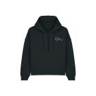 ROSE WOMEN'S HOODIE - BLACK