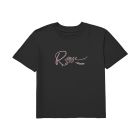 ROSE WOMEN'S BOXY T-SHIRT - BLACK