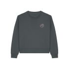 ROSE WOMEN'S CREWNECK- CHARCOAL