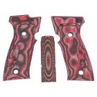 P320 AXG GRIP PANEL SET, G10, RED LAVA  