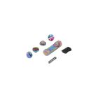 P320-AXG MAGAZINE CATCH PARTS KIT, HIGH POLISH RAINBOW