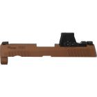 P320 CARRY/COMPACT 9MM 3.9" SLIDE ASSEMBLY, ROMEO-X PRO, COYOTE BROWN