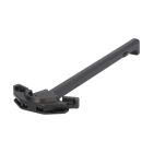 This charging handle allows for left or right hand operation with medium sized latches and a dual roll pin design. 
