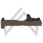 P229 LEGION 9MM 3.9" SLIDE ASSEMBLY, ROMEO1PRO, GRAY