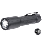 Unveiling the Sig Sauer FOXTROT-EDC FULL-SIZE, a formidable beacon of light captured in this image. This full-size tactical flashlight showcases the relentless commitment to excellence that defines Sig Sauer. With a robust design and powerful illumination
