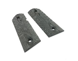 1911 Compact Grips, G10 BLK / GRY