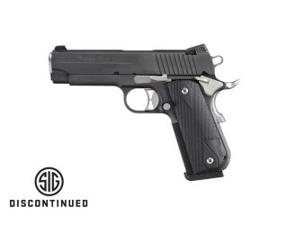 Own this Custom Works beauty! The SIG SAUER 1911 Nightmare carry, with classic rounded Fastback style and infamous blacked-out SIG Nightmare 1911 treatment, 45 caliber.