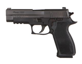 "The P220 ELITE FULL-SIZE pistol: A premium handgun renowned for its reliability, accuracy, and superior craftsmanship."