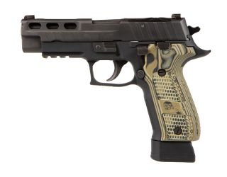 "The P226 PRO-CUT pistol: Engineered for precision and performance, featuring enhanced slide cuts for improved slide manipulation and reduced weight."