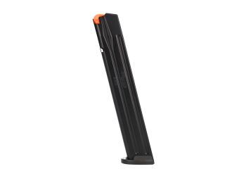 Shoot longer between reloads with this reliable factory 9mm P320 30-round extended magazine.