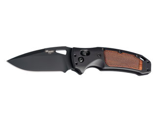 SIG SAUER K320 AXG CLASSIC DROP POINT FOLDING KNIFE - HOGUE