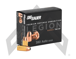 380 AUTO, 80GR, LEGION TAC-XP, HP