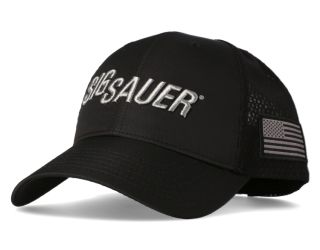 SIG SAUER - PREMIUM BLACK TRUCKER HAT - DOUBLE MESH