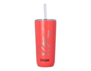 ROSE 20 OZ STAINLESS INSULATED STRAW TUMBLER