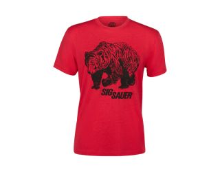 SIG SAUER GRIZZLY BEAR - MEN'S RED TSHIRT [SM LEFT]