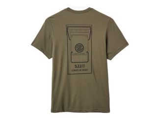 5.11 SIG SAUER AMMO CAN - MEN'S RANGER GREEN T-SHIRT