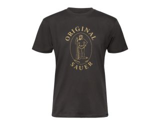 VINTAGE ORIGINAL SAUER LOGO T-SHIRT - BLACK