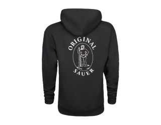 VINTAGE ORIGINAL SAUER LOGO HOODIE - BLACK