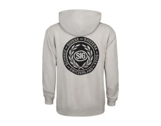 SWISS SIG LOGO HOODIE - WHITE