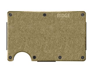 BRASS RIDGE WALLET WITH CASH STRAP AND MONEY CLIP