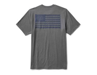 5.11 SIG SAUER SCHEMATIC FLAG - MENS GRAY T-SHIRT