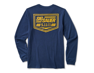 5.11 SIG SAUER CREST - MEN'S NAVY LONG SLEEVE T-SHIRT