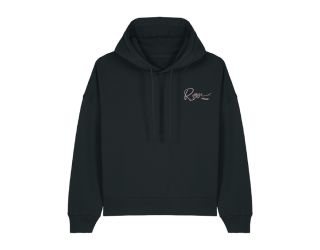 ROSE WOMEN'S HOODIE - BLACK