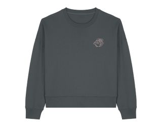 ROSE WOMEN'S CREWNECK- CHARCOAL