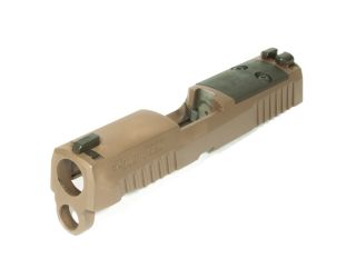 P320 XSERIES SUB-COMPACT 9MM 3.6" SLIDE ASSEMBLY, OPTIC READY, COYOTE BROWN