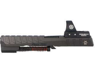 P320-XFIVE 9MM 5.0" COMPLETE SLIDE ASSEMBLY, ROMEO3MAX, BLACK
