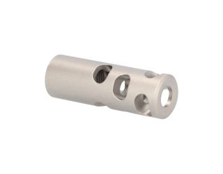 CROSS RIFLE MUZZLE BRAKE - STAINLESS
