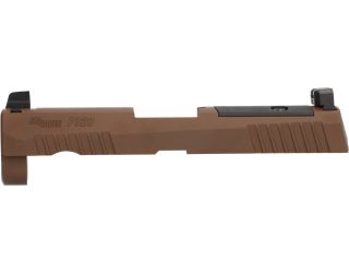P320 CARRY/COMPACT 9MM 3.9" SLIDE ASSEMBLY, OPTIC READY, COYOTE BROWN