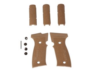 P320 AXG POLYMER S/M/L BACKSTRAP SET-COYOTE
