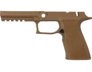 P320/XTEN XFULL 10MM MANUAL SAFETY GRIP MODULE - COYOTE TAN, MEDIUM GRIP