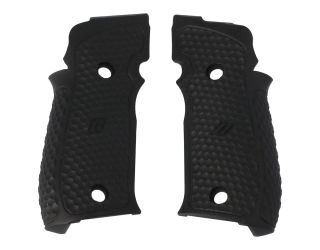 P226 ZEV SAO G10 GRIP SET, HEXAGONAL AGGRESSIVE, BLK