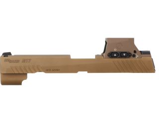 P320-M17 9MM 4.7" SLIDE ASSEMBLY, ROMEO-M17, COYOTE