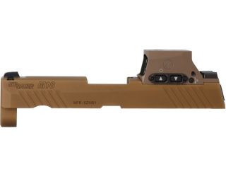 P320-M18 9MM 3.9" SLIDE ASSEMBLY, ROMEO-M17, COYOTE
