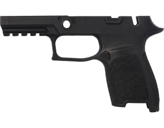 P320 COMPACT 9MM/40/.357 MANUAL SAFETY GRIP MODULE - BLACK, MEDIUM GRIP